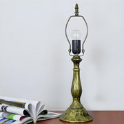 Elegant Tiffany Yellow Flower Metal Base Table Lamp