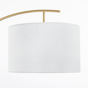 Exquisite Drum and Dual-Tone Base Arched Floor Lamp