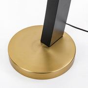 Exquisite Drum and Dual-Tone Base Arched Floor Lamp