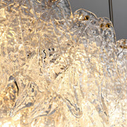 Exquisite Textured Glass Wing Island Pendant Light