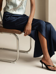 Clearance - Women's 19Momme Silk Wide Leg Split Pants