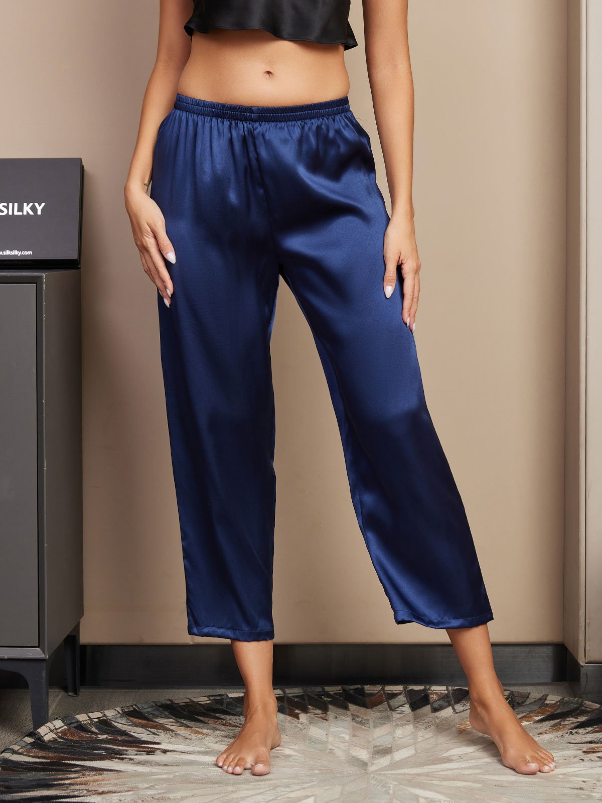 100% Mulberry Silk Classic Women's Sleep Pants