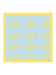 100% Mulberry Silk Banana Pattern Scarf - Size 90x90cm
