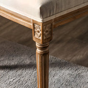 Farmhouse Upholstered King Louis Back Dining Side Chair