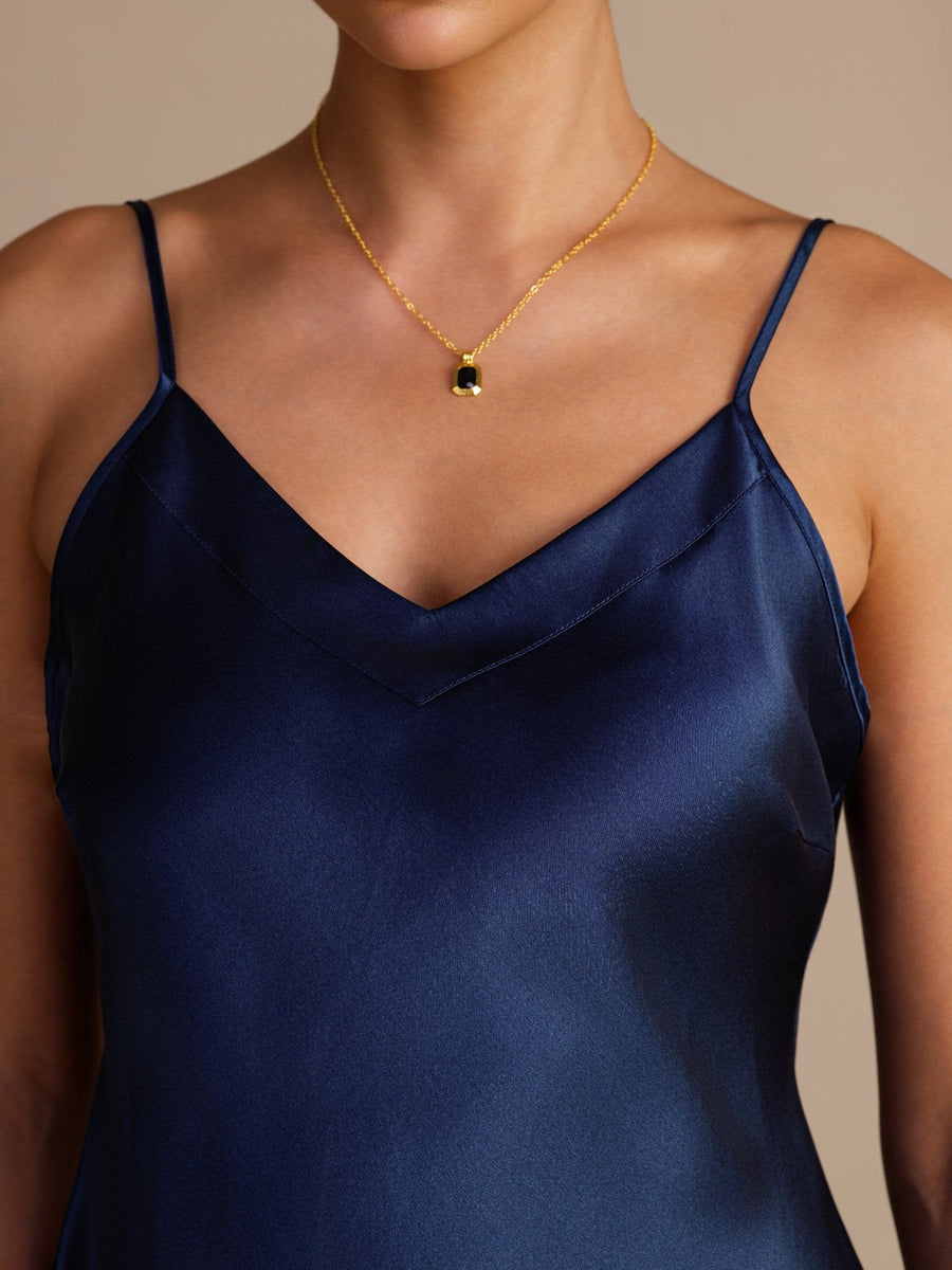100% Mulberry Silk Women''s Adjustable Spaghetti Strap V Neck Camisole Top