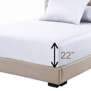 Extra Deep Fitted Sheet Only (22 Inches) - Luxurious Cotton 608 Thread Count