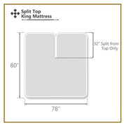 Top Split King Fitted Sheet Only - Luxury 1000 Thread Count