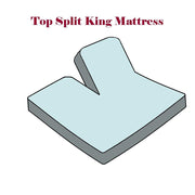 Flex Top King Sheet Set 340 All Cotton Sateen (Half Split Fitted)