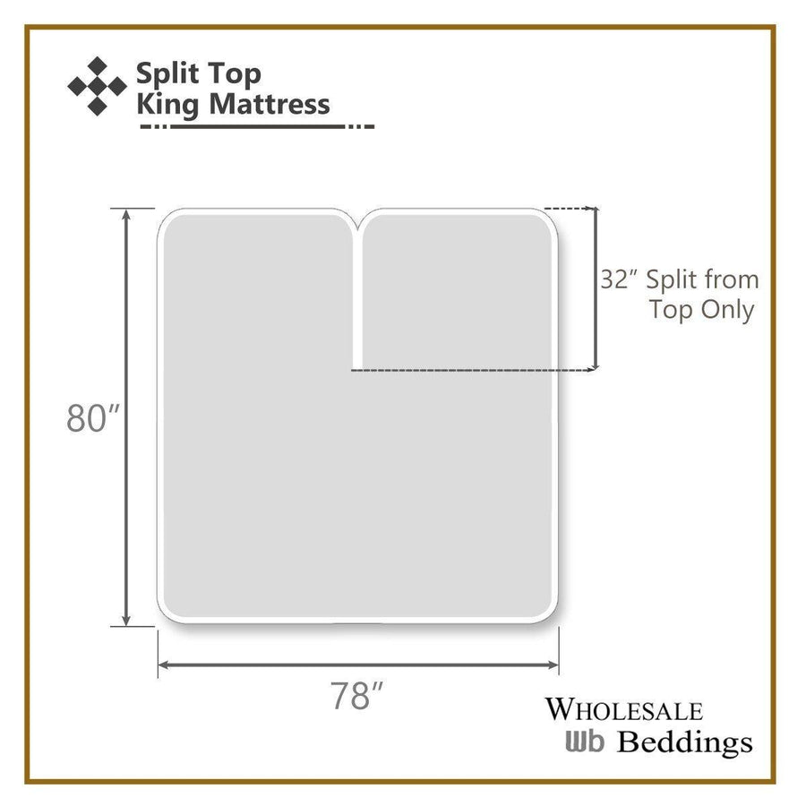 Flex Top King Sheet Set 340 All Cotton Sateen (Half Split Fitted)