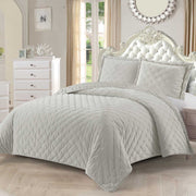 Velvet Coverlet/Quilt Set - Fluffy