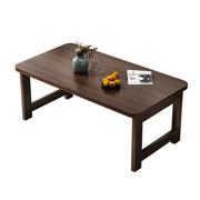 Foldable Scratch Resistant Bamboo Rectangle Coffee Table