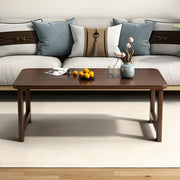 Foldable Scratch Resistant Bamboo Rectangle Coffee Table
