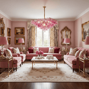 Fuchsia Prism Empire Chandelier