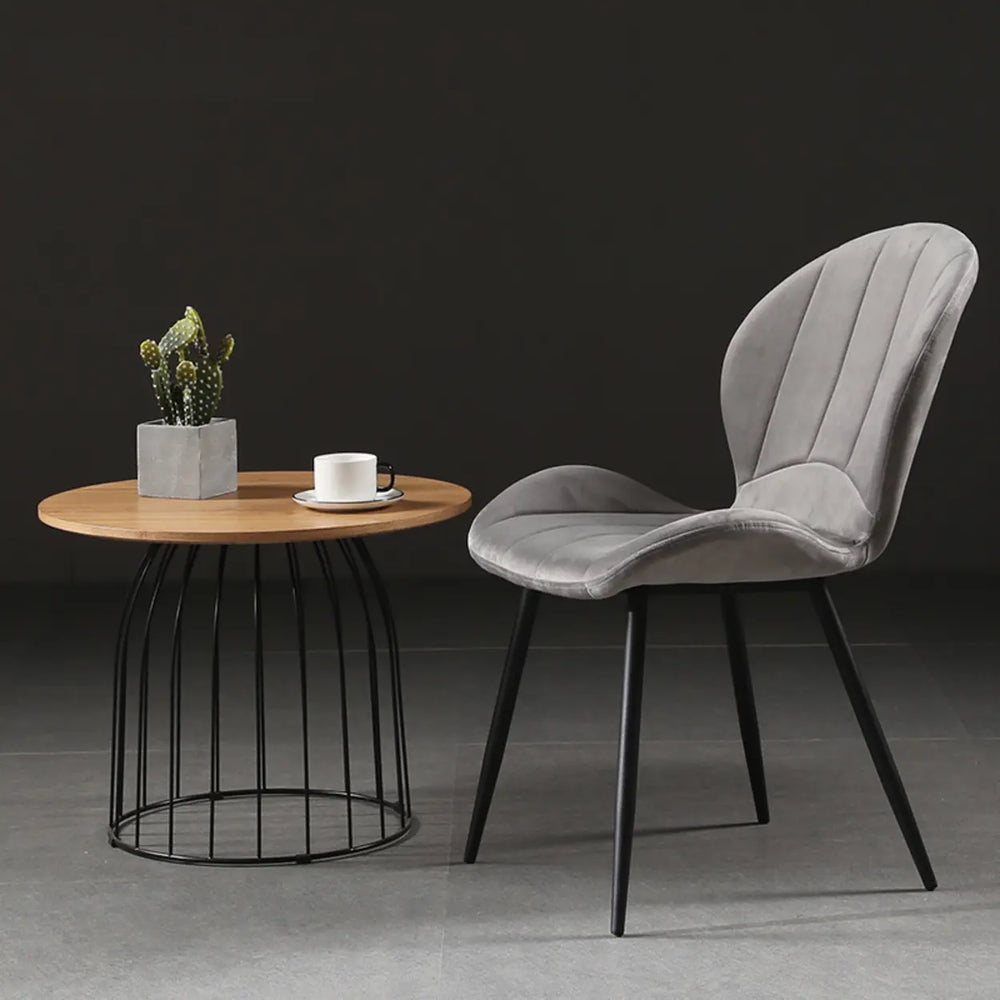 Glam Modern Velvet Accent Chair with Side Dining Chair