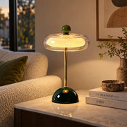 Glass Mushroom LED Table Lamp with Touch Control