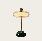 Glass Mushroom LED Table Lamp with Touch Control