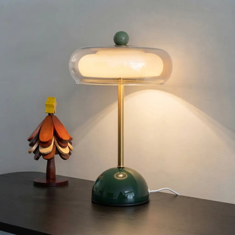 Glass Mushroom LED Table Lamp with Touch Control
