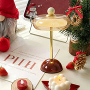 Glass Mushroom LED Table Lamp with Touch Control
