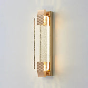 Gold Modern Geometric Crystal Outdoor Wall Lights