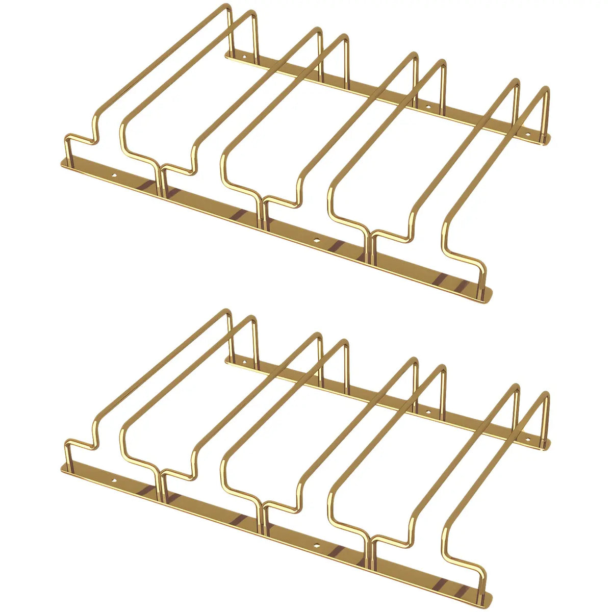 Sleepwyn Gold Rectangular Metal Wine Glass Rack Stemware Rack