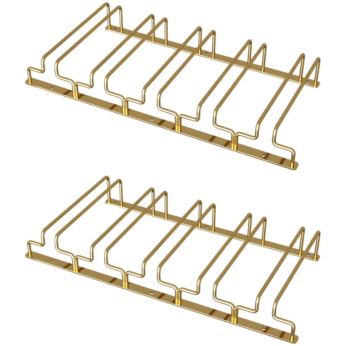 Sleepwyn Gold Rectangular Metal Wine Glass Rack Stemware Rack