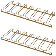 Sleepwyn Gold Rectangular Metal Wine Glass Rack Stemware Rack