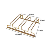 Sleepwyn Gold Rectangular Metal Wine Glass Rack Stemware Rack