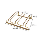Sleepwyn Gold Rectangular Metal Wine Glass Rack Stemware Rack