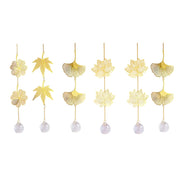 Golden Leaves Crystal Suncatcher