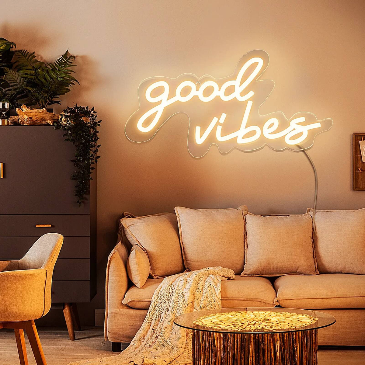 Good Vibes Wall Neon Sign