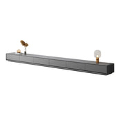 Grey Enclosed Storage Rectangle TV Stand with Drawers