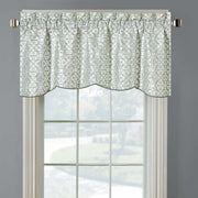 Halifax Lined Embroidered Window Valance 52"Wx19"L (Single)