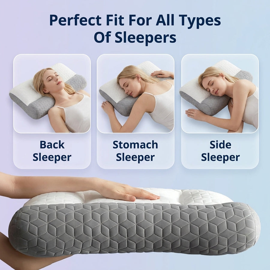 Sleepwyn Dual Firmness Ergonomic Contour Pillow