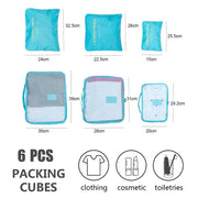 Sleepwyn Travel Packing Cubes (6 Pcs)