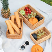 Sleepwyn Handwoven Rattan Storage Basket Set (3pcs)