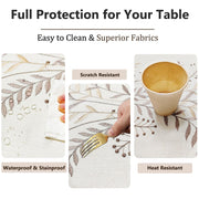 Sleepwyn Linen Style Embroidered Tablecloth