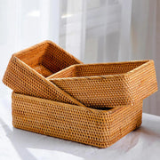 Sleepwyn Handwoven Rattan Storage Basket Set (3pcs)
