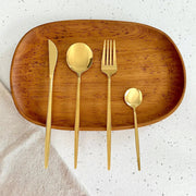 Sleepwyn Gold Stainless Steel Cutlery Set (4 Pcs)