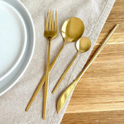 Sleepwyn Gold Stainless Steel Cutlery Set (4 Pcs)