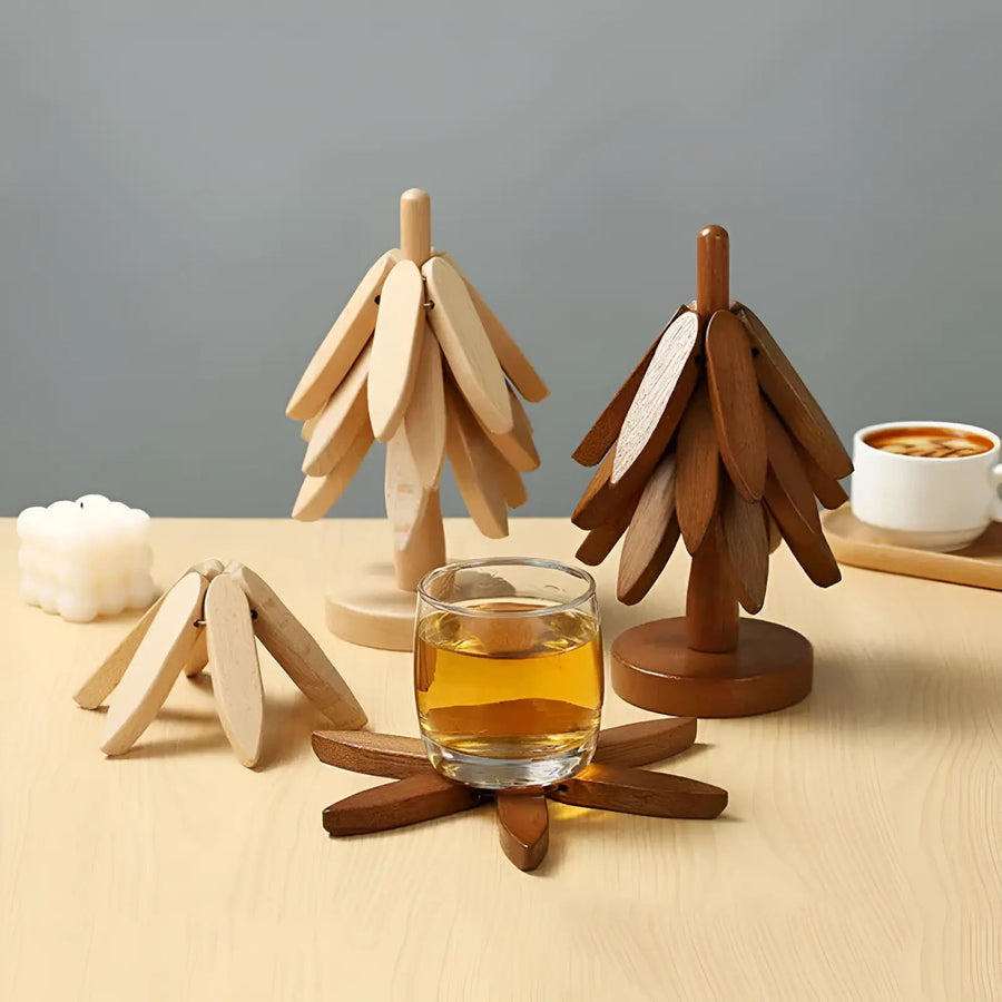 Sleepwyn Wooden Trivet Set (4 Pcs)