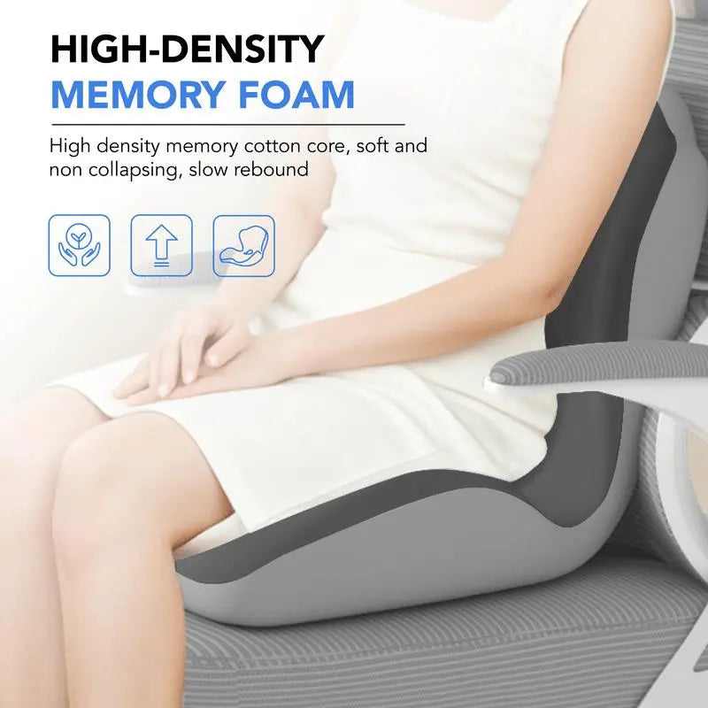 Sleepwyn Memory Foam Seat Cushion with Back Support