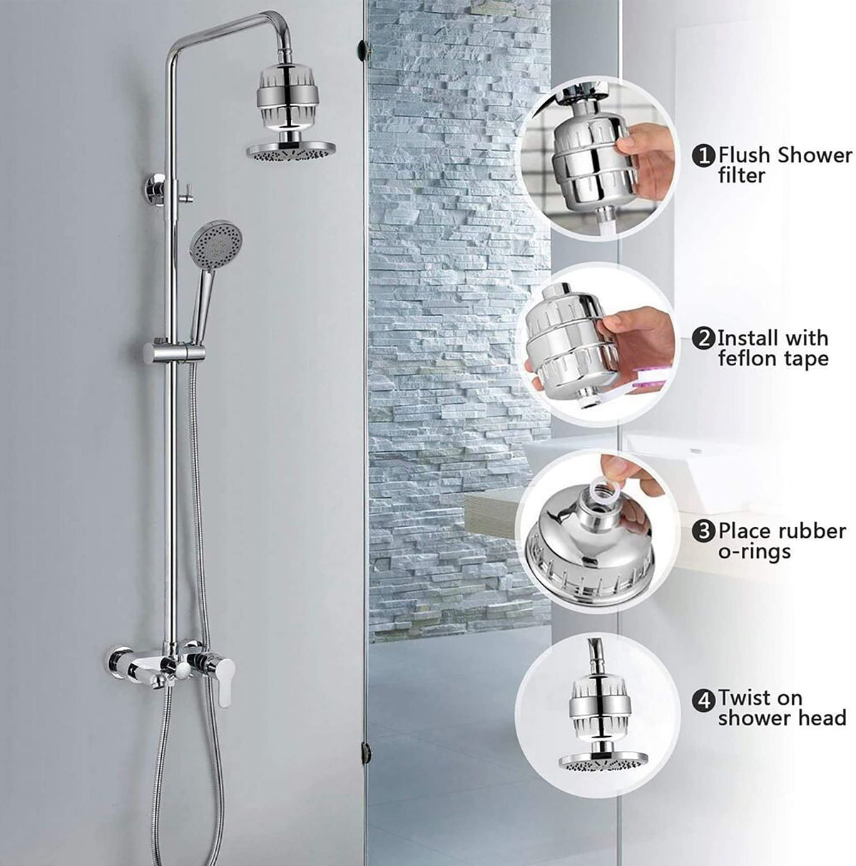 Sleepwyn Stainless Steel Shower Filter