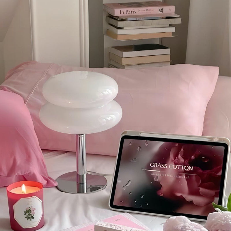 Sleepwyn Glass Mushroom Lamp with Dimmable Light