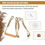 Sleepwyn Rustic Rope Toilet Paper Holder