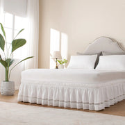 Sleepwyn Crochet Lace Bed Skirt
