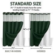 Sleepwyn No Hook Shower Curtain