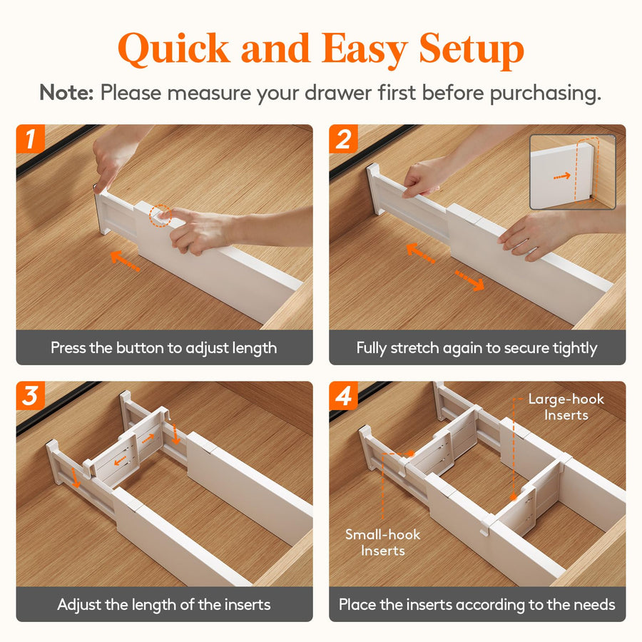 Sleepwyn Adjustable Drawer Dividers