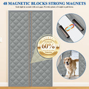 Sleepwyn Waterproof Coldproof Magnetic Cotton Door Curtain