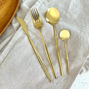 Sleepwyn Gold Stainless Steel Cutlery Set (4 Pcs)