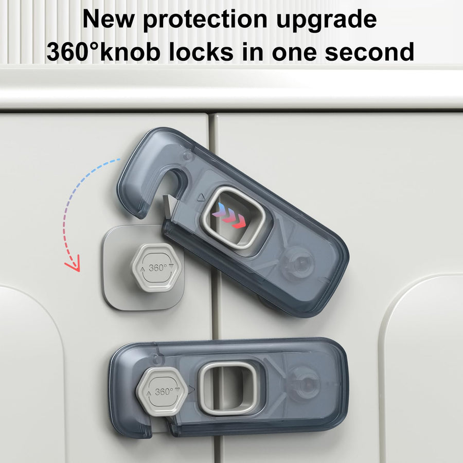 Sleepwyn Clear Child Proof Refrigerator Lock